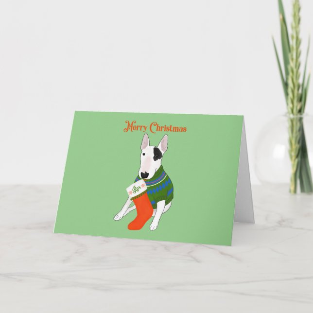 Carte de Noël Rex joyeux (Devant)