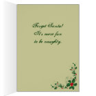 Carte de Noël Risque