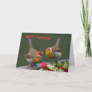 Carte de Noël Robins Bobbin