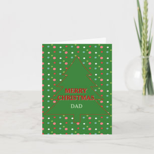 Carte de Noël romantique Joyeuse pour papa