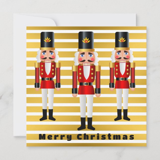 Carte de Noël rouge et blanc Personnaliser (Devant)