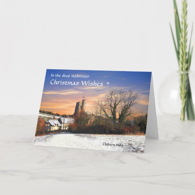 Carte de Noël rustique de Chilterns (Devant)