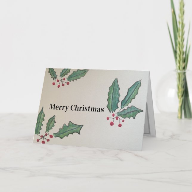 Carte de Noël Saint et Ivy (Devant)