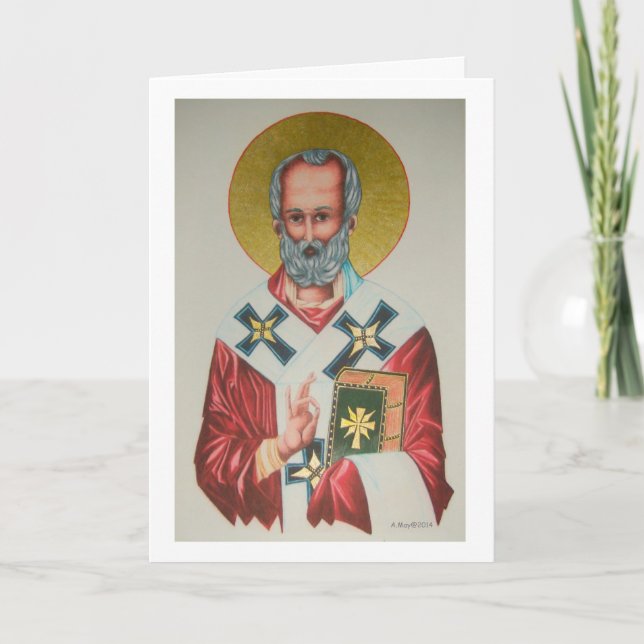 Carte de Noël Saint Nicolas (Devant)