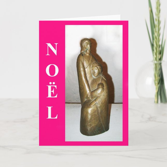 Carte de Noël sainte de famille (Devant)