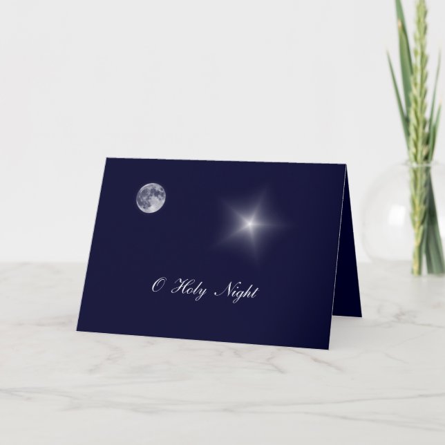 Carte de Noël sainte de nuit d'O (Devant)
