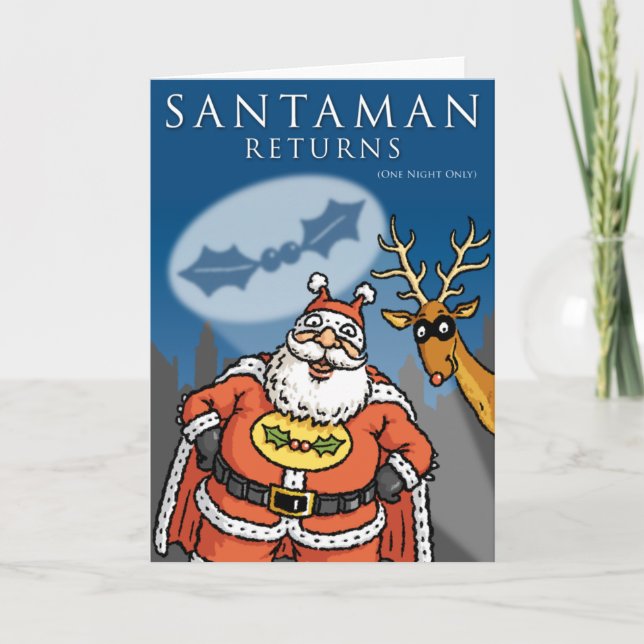 Carte de Noël Santaman (Devant)
