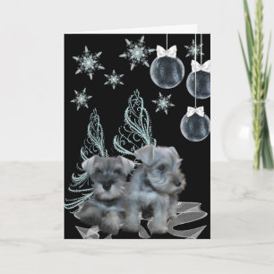 Carte de Noël Schnauzer