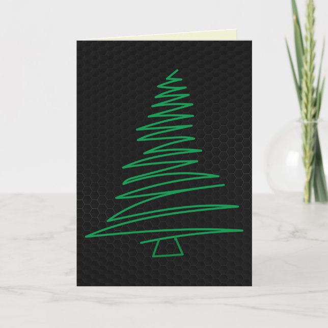 Carte de Noël Scribble Tree (Devant)