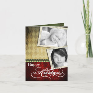 carte de Noël SE PLIANTE personnalisée par 5x7 de