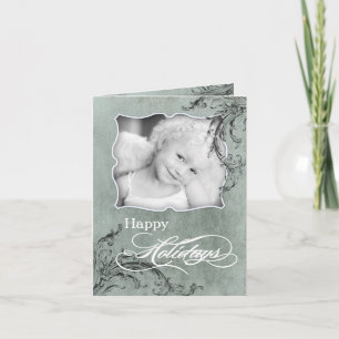 carte de Noël SE PLIANTE personnalisée par 5x7 de