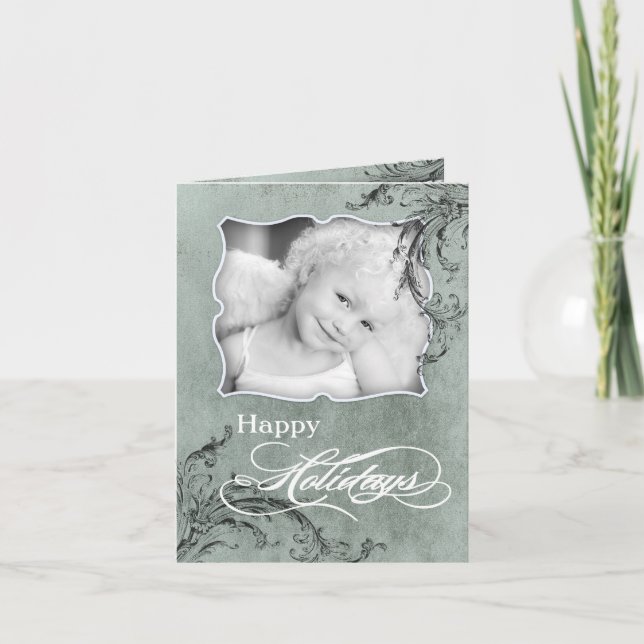 carte de Noël SE PLIANTE personnalisée par 5x7 de (Devant)