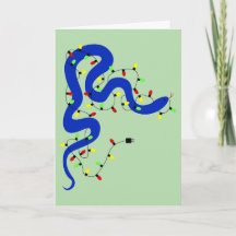 Carte de Noël serpent
