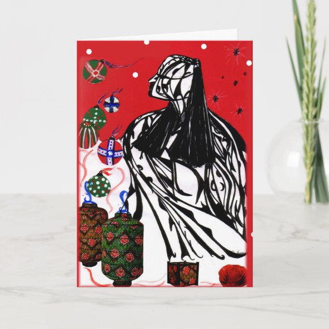 Carte de Noël Shaman (Devant)