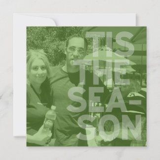 Carte de Noël Sheer Green Family