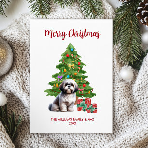 Carte de Noël Shih Tzu