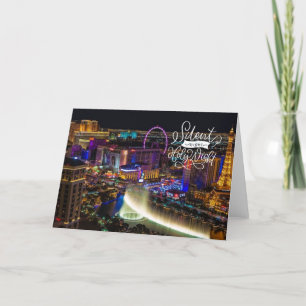 Carte de Noël Silence Night Las Vegas
