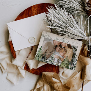 Carte de Noël simple Joyeux moderne