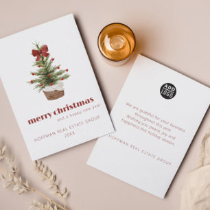 Carte de Noël simple scandinave