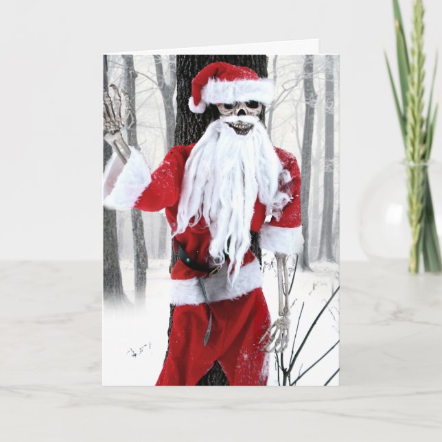 Carte de Noël Skeleton (Devant)