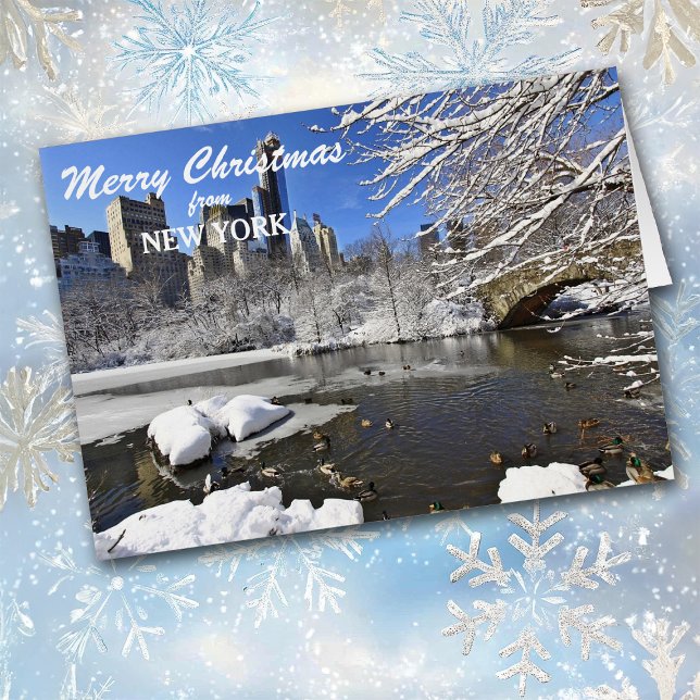 Carte de Noël Skyline de New York Central Park (Créateur téléchargé)