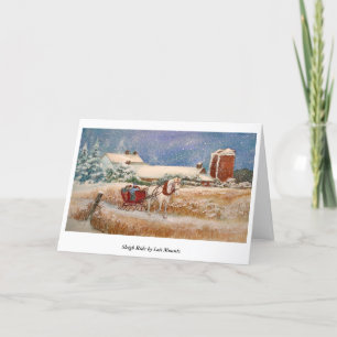 Carte de Noël Sleigh Ride