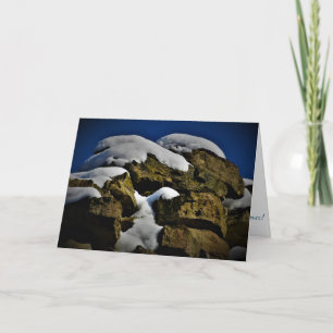 Carte de Noël "Snowcaps"