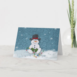 Carte de Noël Snowman