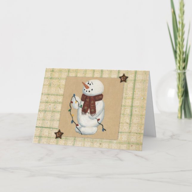 Carte de Noël Snowman (Devant)