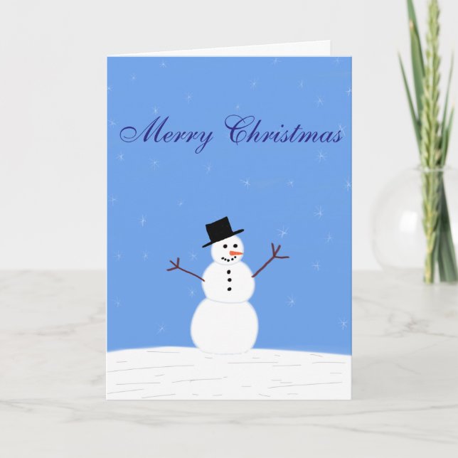 Carte de Noël Snowman (Devant)