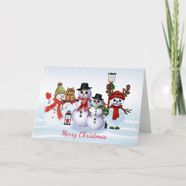 Carte de Noël Snowman (Devant)