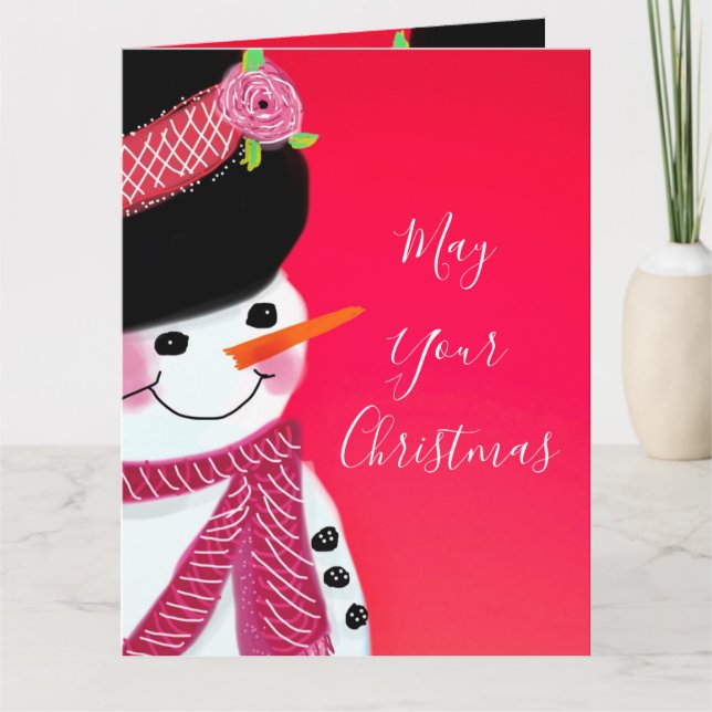 Carte de Noël Snowman (Devant)