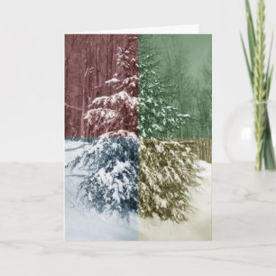 Carte de Noël Snowtree Pine Tree