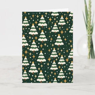 Carte de Noël Snowy Pines
