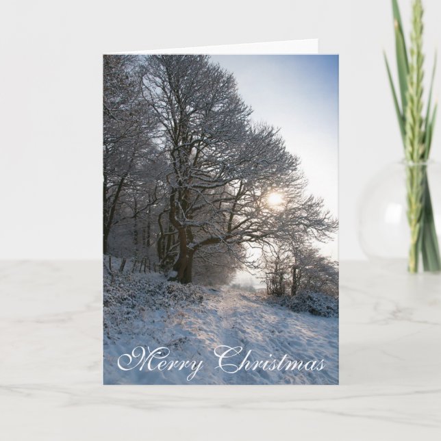 Carte de Noël Snowy Scene (Devant)