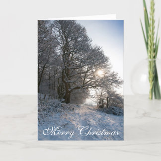 Carte de Noël Snowy Scene