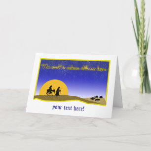 Carte de Noël solennelle de calme