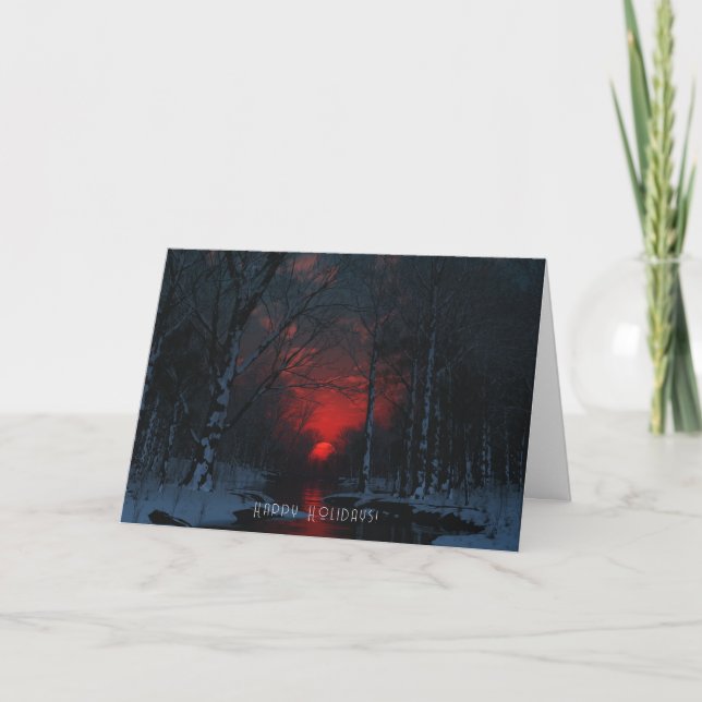 Carte de Noël Solstice (Devant)