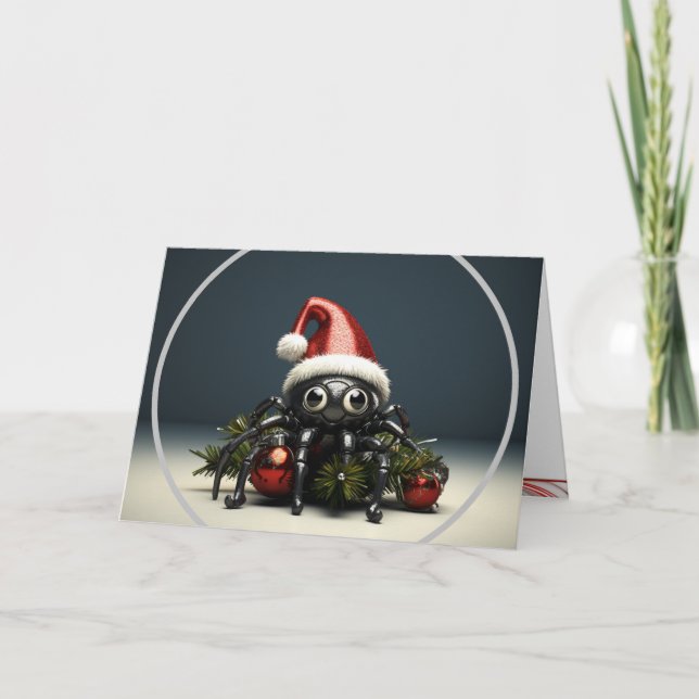 Carte de Noël Spider Père Noël (Devant)
