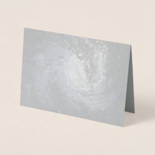 Carte de Noël Spiral Galaxy - Silver Foil