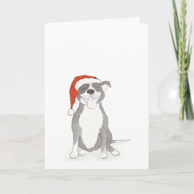 Carte de Noël Staffie (Devant)