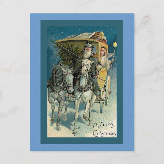 Carte de Noël "Stagecoach" (Devant)