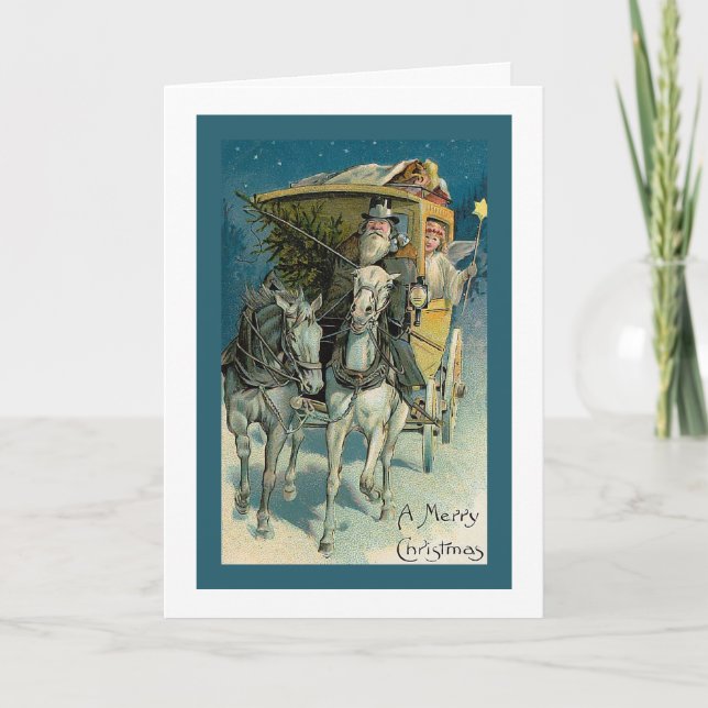 Carte de Noël "Stagecoach" (Devant)
