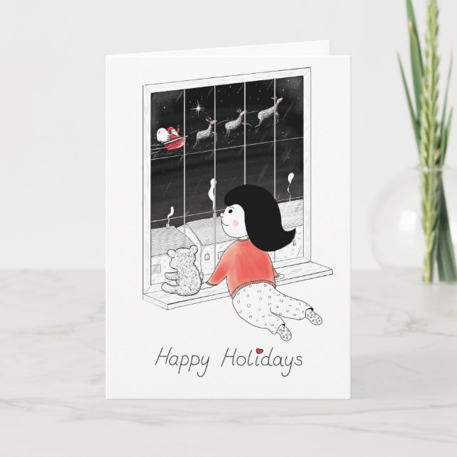 Carte de Noël Stary Night (Devant)
