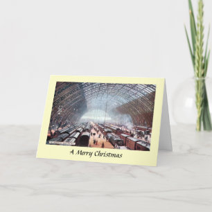Carte de Noël - Station St Pancras, Londres
