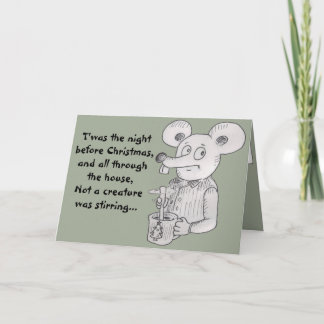 Carte de Noël Stiring Mouse