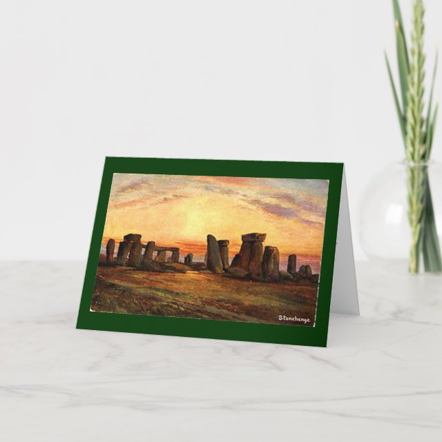 Carte de Noël - Stonehenge (Devant)