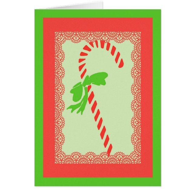 Carte de Noël sucre de canne (Devant)