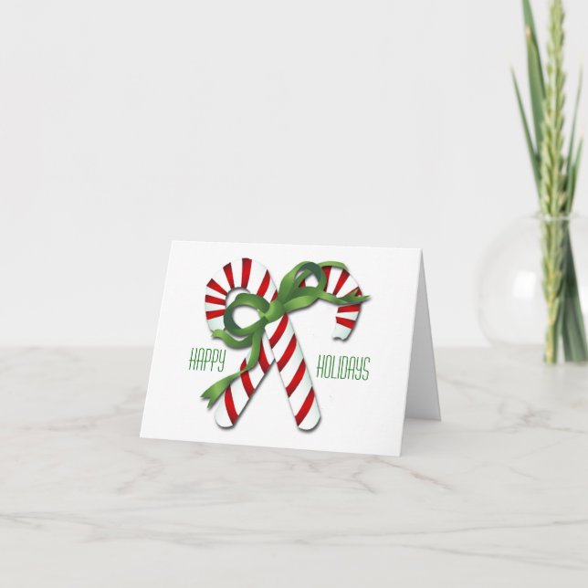 Carte de Noël sucres de canne (Devant)