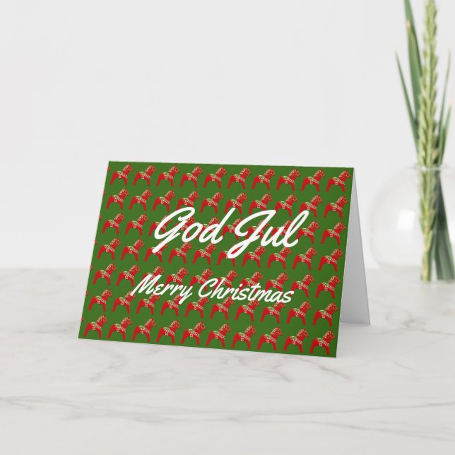 Carte de Noël suédoise et anglaise (Devant)